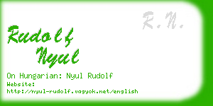 rudolf nyul business card